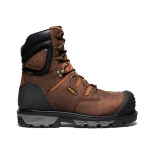 Keen Camden 8" Waterproof Erkek Iş Botu Kahverengi Siyah | RRL2355NS