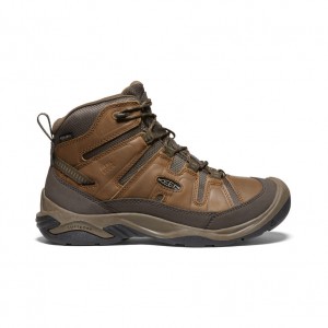 Keen Circadia Waterproof Wide Erkek Iş Botu Kahverengi | HXL417XG