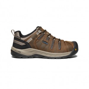 Keen Flint II Waterproof Erkek Iş Ayakkabısı Kahverengi Mavi | JOC6451DY