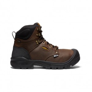 Keen Independence 6" Waterproof Internal MET Erkek Iş Botu Kahverengi Siyah | FAF1249NJ