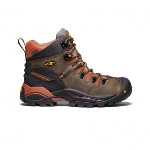 Keen Pittsburgh 6" Waterproof Erkek Iş Botu Kahverengi | ZES412XO