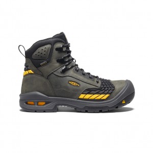 Keen Troy 6" Waterproof Erkek Iş Botu Kahverengi Siyah | UQP8153UO