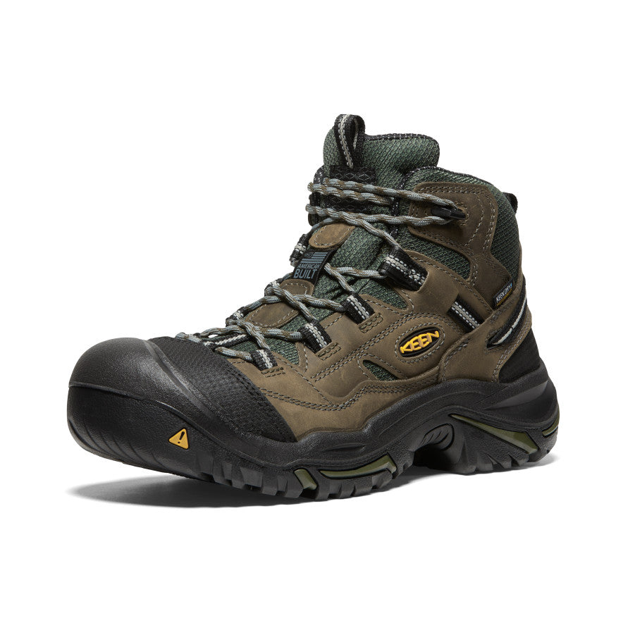 Keen Braddock Waterproof Mid Erkek Iş Botu Zeytin Yeşili Siyah | UIP4565BQ