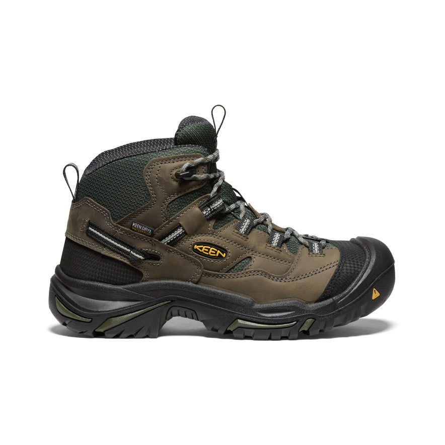 Keen Braddock Waterproof Mid Erkek Iş Botu Zeytin Yeşili Siyah | UIP4565BQ