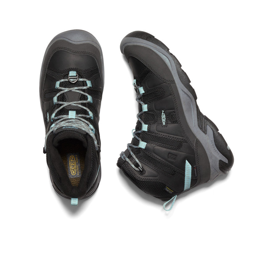 Keen Circadia Polar Waterproof Kadın Iş Botu Siyah Mavi | CHT6770CI