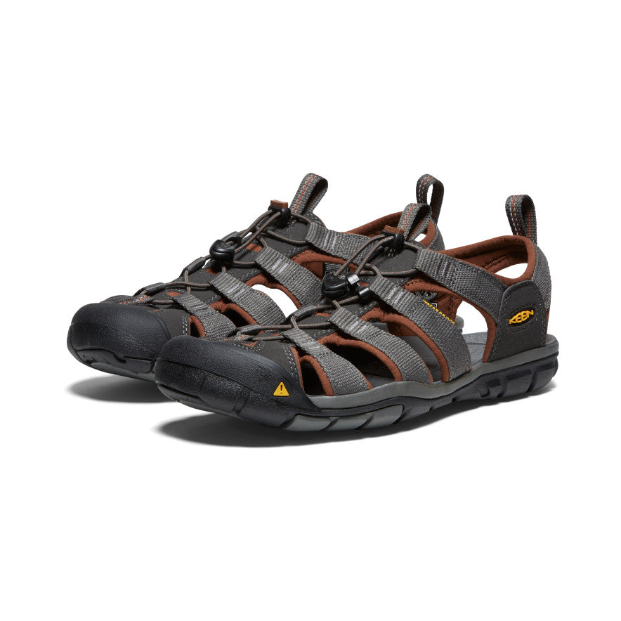 Keen Clearwater CNX Erkek Sandalet Gri Kahverengi | ONI2349VW