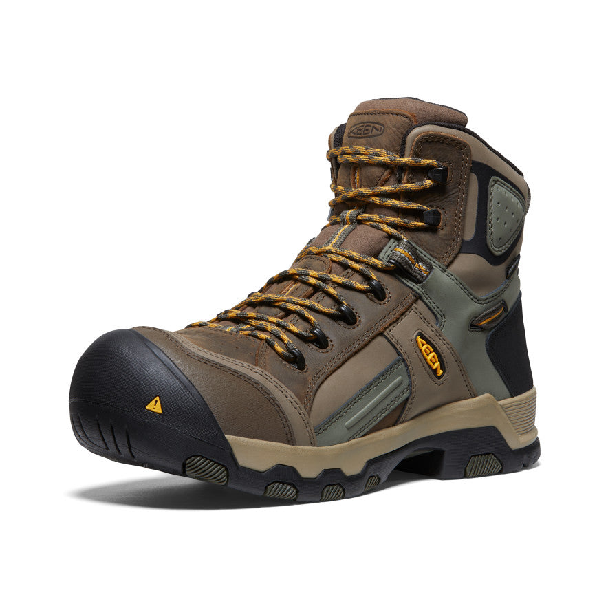 Keen Davenport AL Waterproof Mid Erkek Iş Botu Kahverengi | ISM3344NE