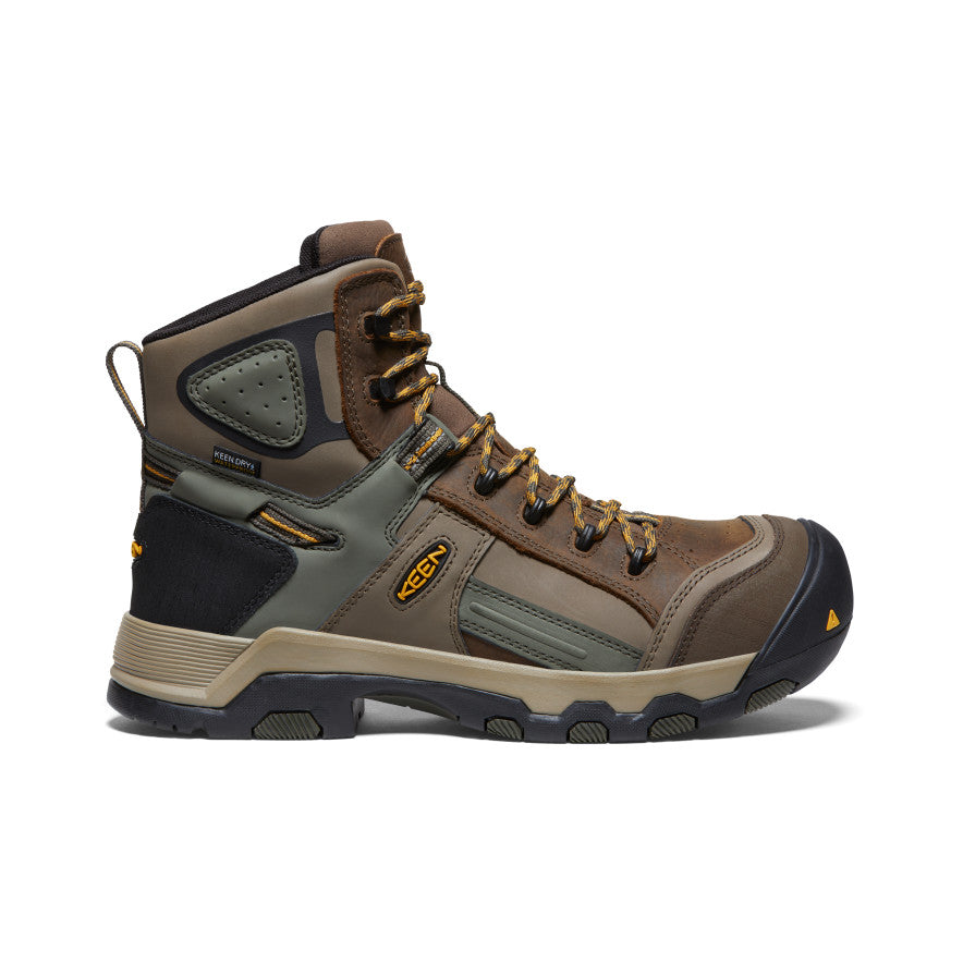 Keen Davenport AL Waterproof Mid Erkek Iş Botu Kahverengi | ISM3344NE