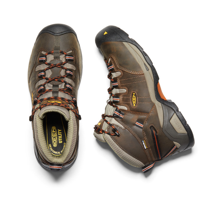 Keen Detroit XT Waterproof Erkek Iş Botu Siyah Zeytin Yeşili Kahverengi | BEC9669YO