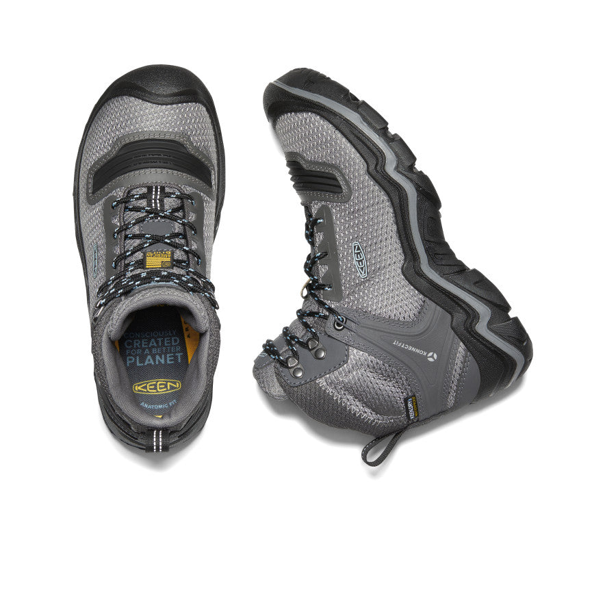 Keen Durand EVO Waterproof Mid Kadın Iş Botu Gri Mavi | WJZ4067DF