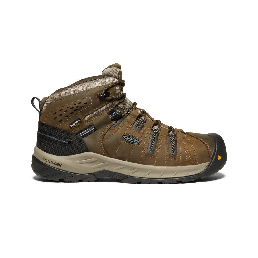 Keen Flint II Waterproof Erkek Iş Botu Kahverengi Mavi | TLU7156FS