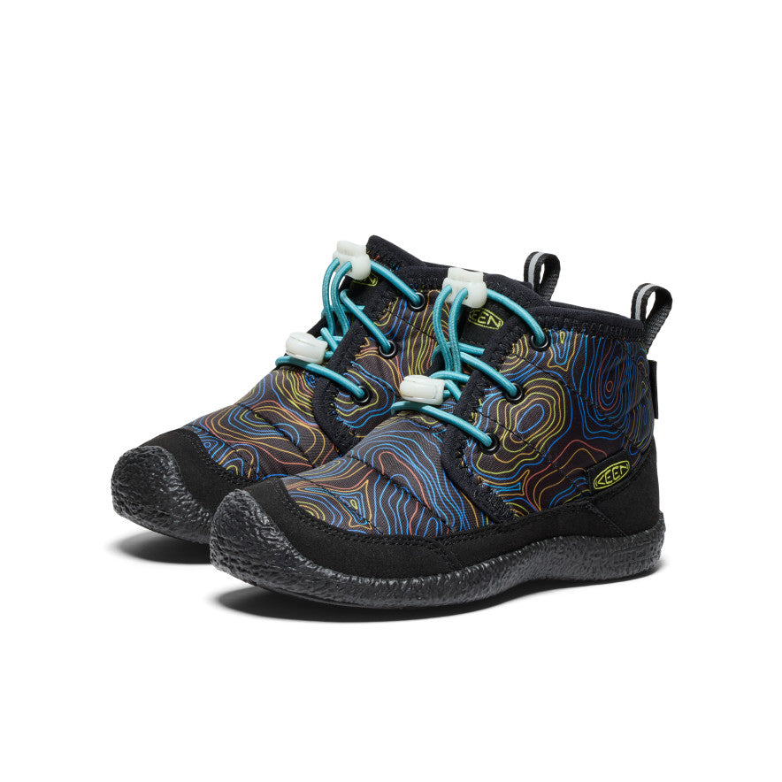 Keen Howser II Waterproof Çocuk Chukka Bot Siyah Mavi | XPC5999PD