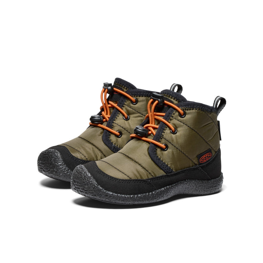 Keen Howser II Waterproof Çocuk Chukka Bot Koyu Zeytin Yeşili Altın | HHS7880MG