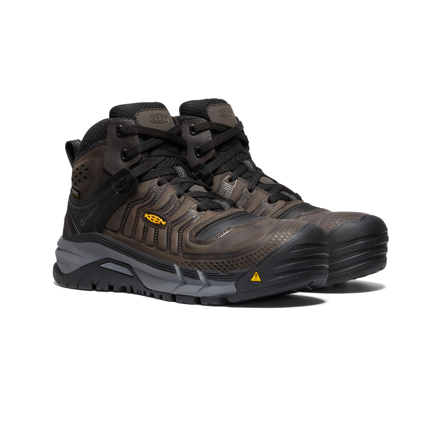 Keen Kansas City+ Waterproof Mid Erkek Iş Botu Kahve Siyah | SZF3258RU