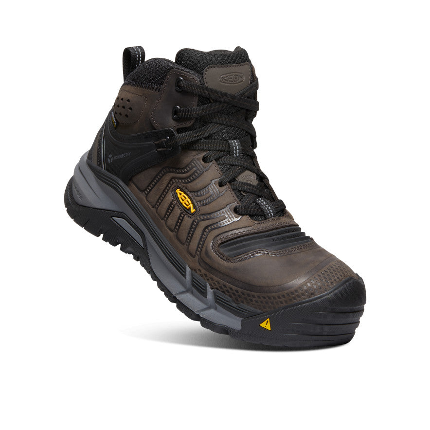 Keen Kansas City+ Waterproof Mid Erkek Iş Botu Kahve Siyah | SZF3258RU