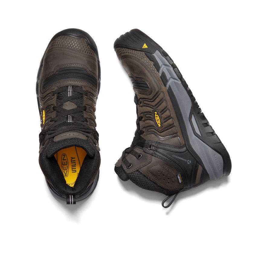 Keen Kansas City+ Waterproof Mid Erkek Iş Botu Kahve Siyah | SZF3258RU