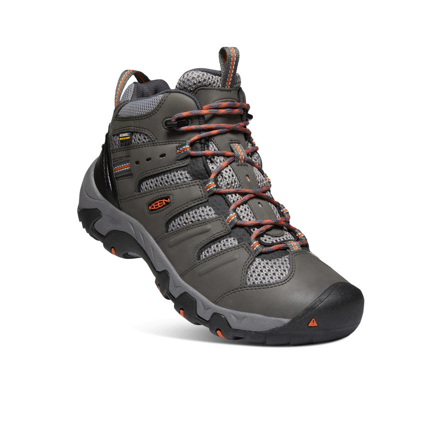 Keen Koven Waterproof Erkek Yürüyüş Botu Gri Koyu Kırmızı | CXA4782GE