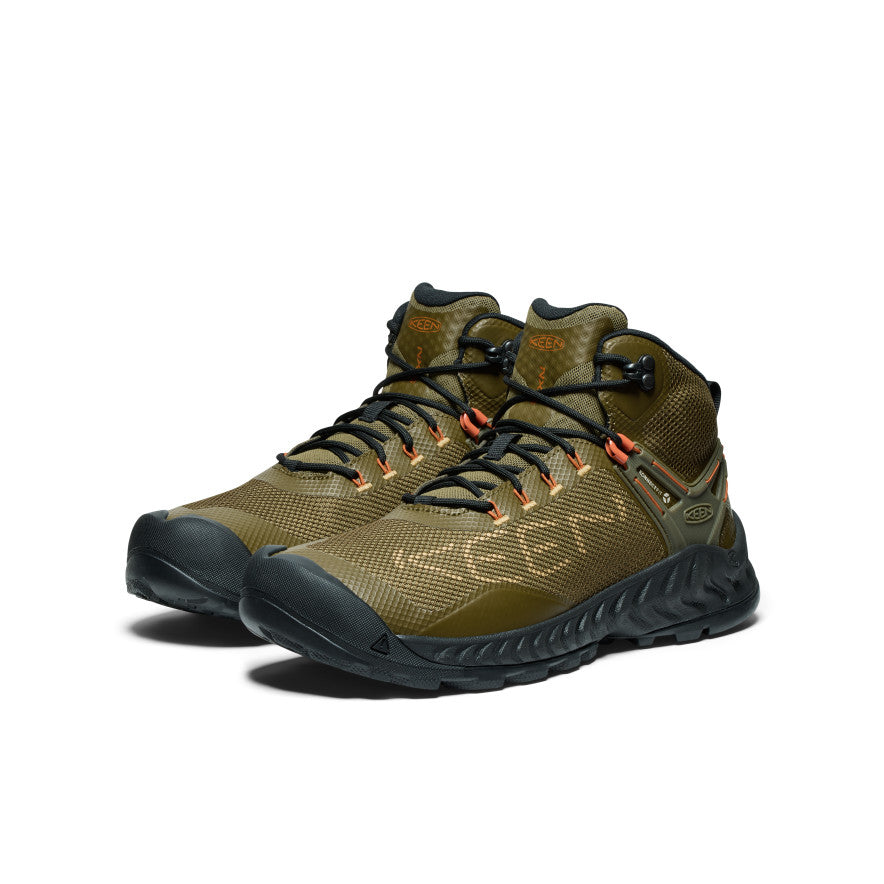 Keen NXIS EVO Waterproof Erkek Iş Botu Koyu Zeytin Yeşili Altın | NOE1841TK