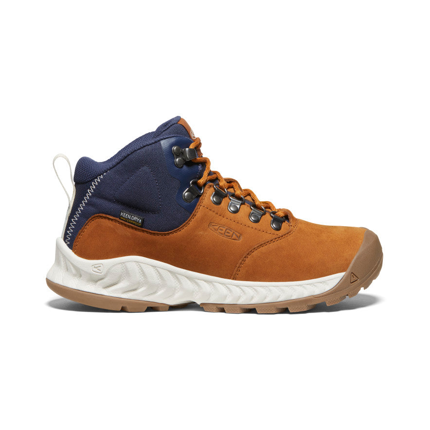 Keen NXIS Explorer Waterproof Kadın Iş Botu Kahverengi Mavi | FPP8437QQ