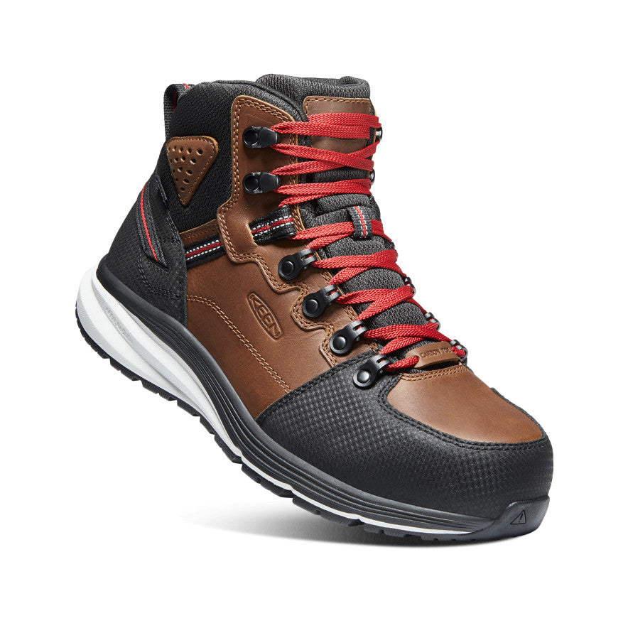 Keen Red Hook Waterproof Erkek Iş Botu Kahverengi Siyah | KOB6838LD