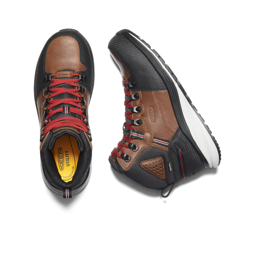 Keen Red Hook Waterproof Erkek Iş Botu Kahverengi Siyah | KOB6838LD