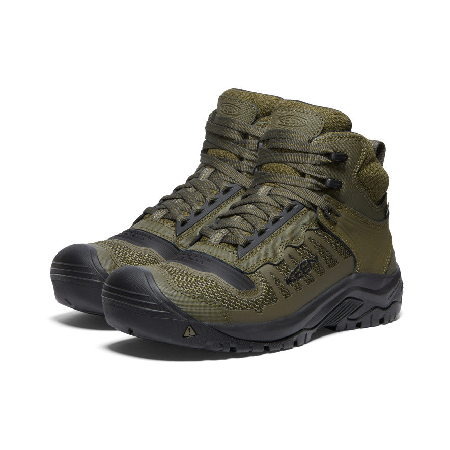 Keen Reno Waterproof Mid Erkek Iş Botu Koyu Zeytin Yeşili Siyah | GWQ672SU