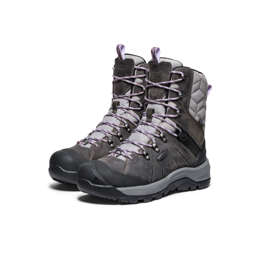 Keen Revel IV High Polar Waterproof Kadın Kar Botu Gri Mor | DGM4353HP