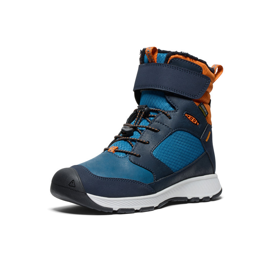 Keen Skua Waterproof Winter Big Çocuk Kar Botu Mavi Altın | HIP877BP