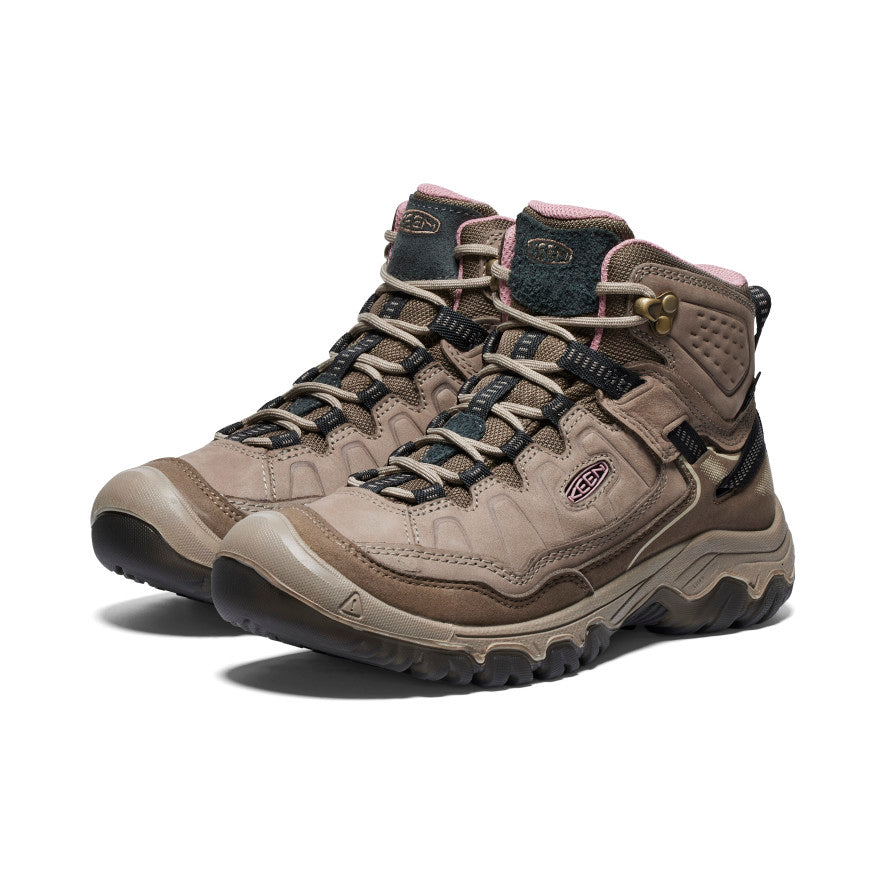 Keen Targhee IV Wide Waterproof Kadın Yürüyüş Botu Kahverengi Pembe | YQN1521DF