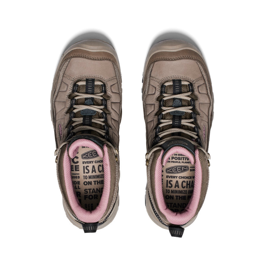 Keen Targhee IV Wide Waterproof Kadın Yürüyüş Botu Kahverengi Pembe | YQN1521DF