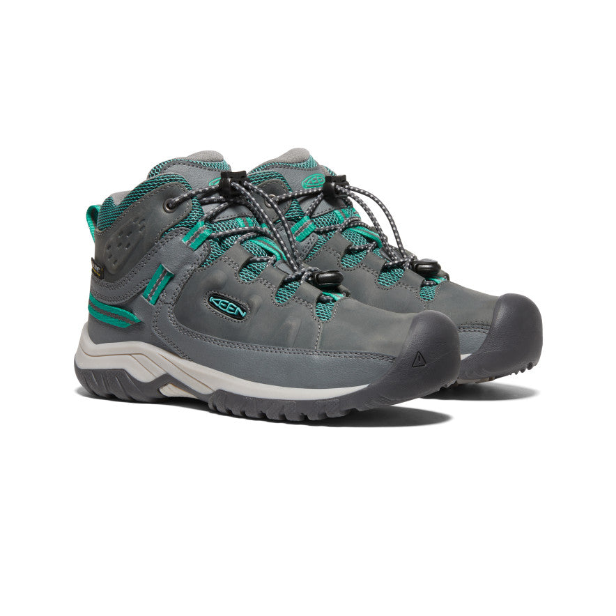 Keen Targhee Waterproof Big Çocuk Iş Botu Gri Yeşil | CMS8249QI