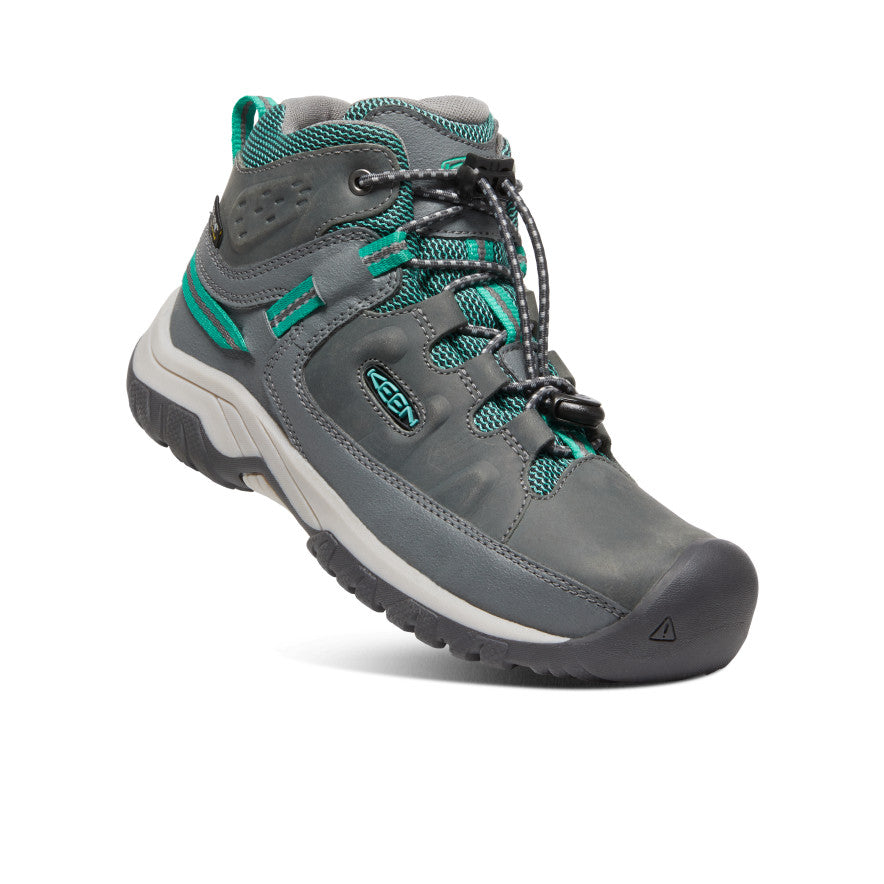 Keen Targhee Waterproof Big Çocuk Iş Botu Gri Yeşil | CMS8249QI